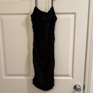 SHEIN Black Strapless Dress